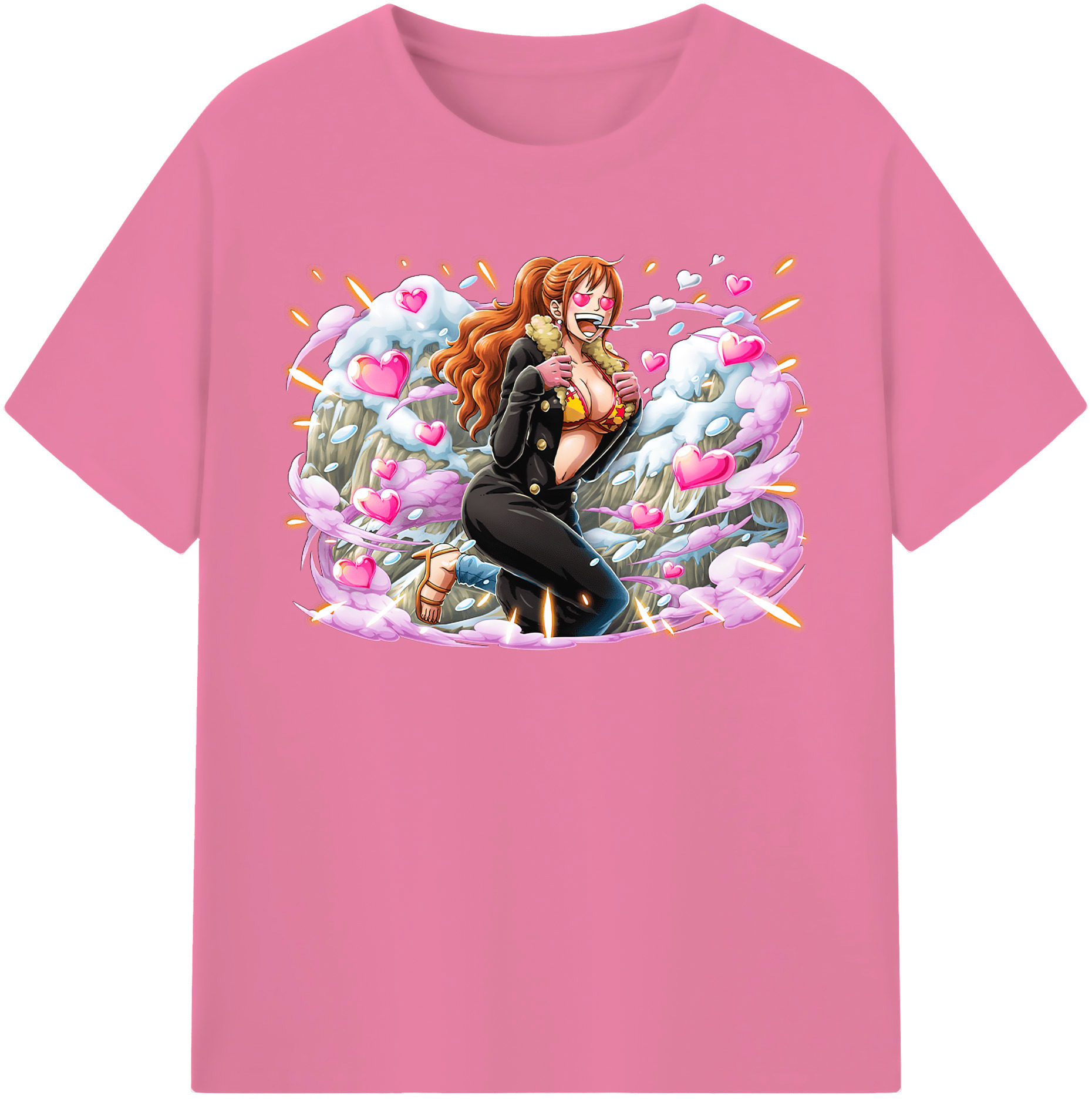 ワンピース ナミ ONE PIECE Nami 綿100％半袖Tシャツ（フロントプリント）